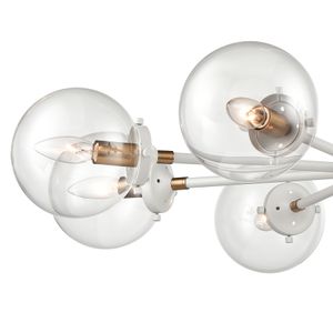 Boudreaux 36'' Wide 8-Light Chandelier - Matte White 4