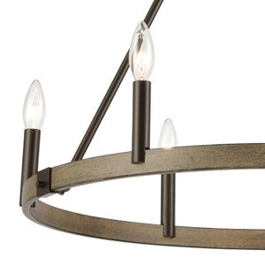 Transitions 27'' Wide 6-Light Chandelier - Oil Rubbed Bronze 3