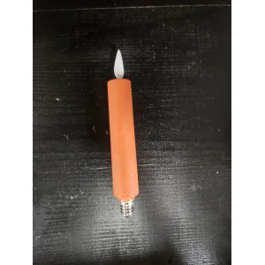 Red Electric Moving Flame LED Candle 5.5in 5