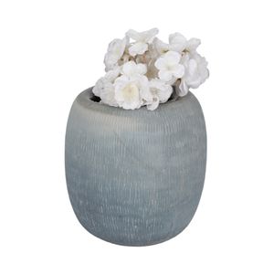 LUKELEY BLUE GLASS VASE 9 (IN) 3