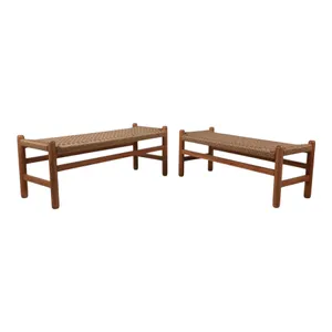 RAMONATON SET OF 2 TAN BENCHES 18 (IN) 1