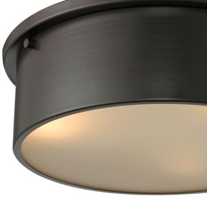 Simpson 14'' Wide 3-Light Flush Mount - Oil Rubbed Bronze 5
