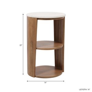 ZANEFIELD TAN TABLE 23 (IN) 10