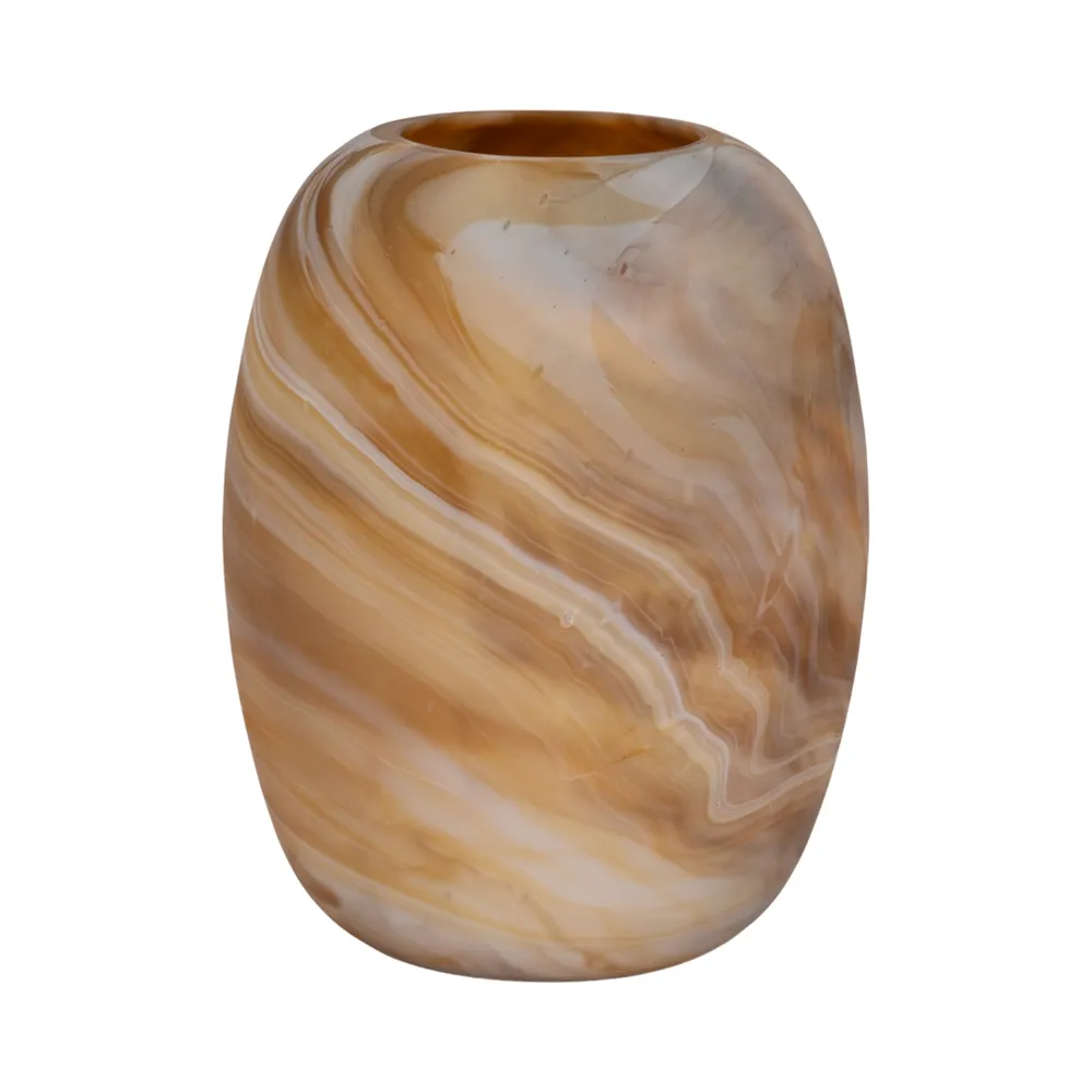 RAEWIND ORANGE GLASS VASE 12 (IN)