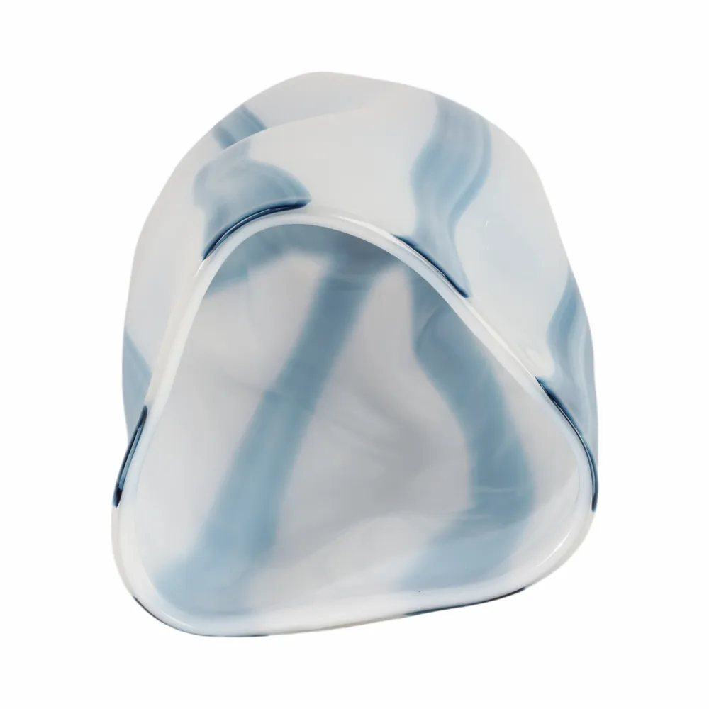 BIRCHBURN BLUE GLASS VASE 14 (IN)