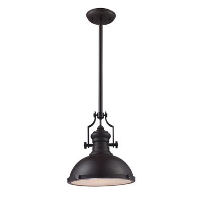 Chadwick 13″ Wide 1-Light Pendant - Oiled Bronze