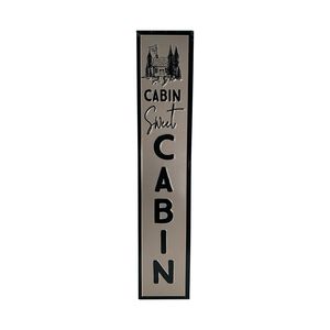 30" CABIN SWEET CABIN EMBOSSED SIGN 1