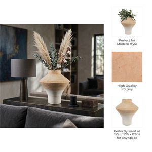 ELDERSHAW WHITE VASE 18 (IN) 11