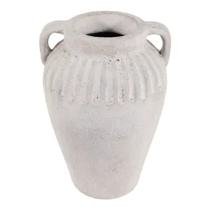 WOODSONHAVEN WHITE VASE 13 (IN) 6