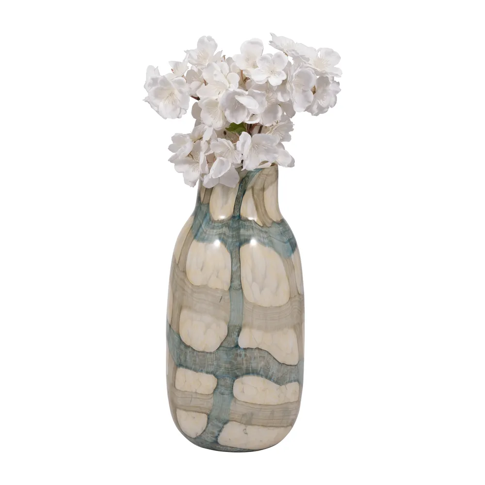 CRANEWORTH BLUE GLASS VASE 13 (IN)