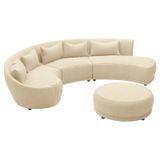 Fizz 144'' Wood Outdoor Patio Sectional with Sunbrella® Cushions 1