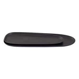 Blain Tray - Set of 2 Matte Black 2