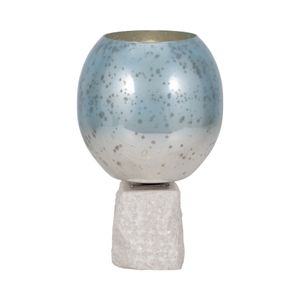 BRAEHAM BLUE CANDLE HOLDER 13 (IN) 4