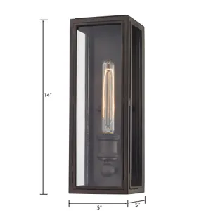 Chasebrook 14'' High 1-Light Sconce - Clay Iron 2