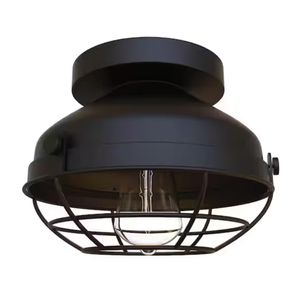Ringley 8.5'' Wide 1-Light Semi Flush Mount - Matte Black 1