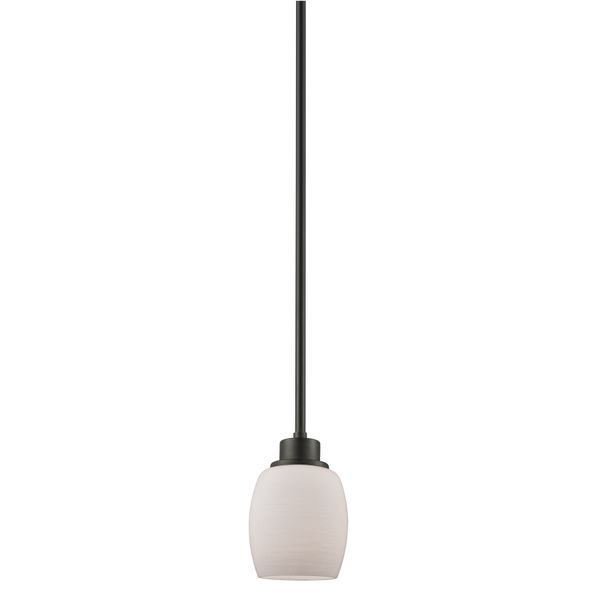 Casual Mission 5" Wide 1-Light Mini Pendant - Oil Rubbed Bronze