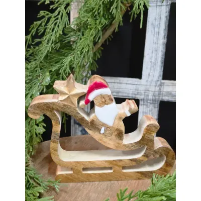 Santa in Sled 5.5x7in