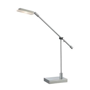 Bibliotheque 26'' High 1-Light Desk Lamp - Polished Chrome 1