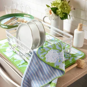 Hydrangea Bloom Waffle Weave Tea Towel 3