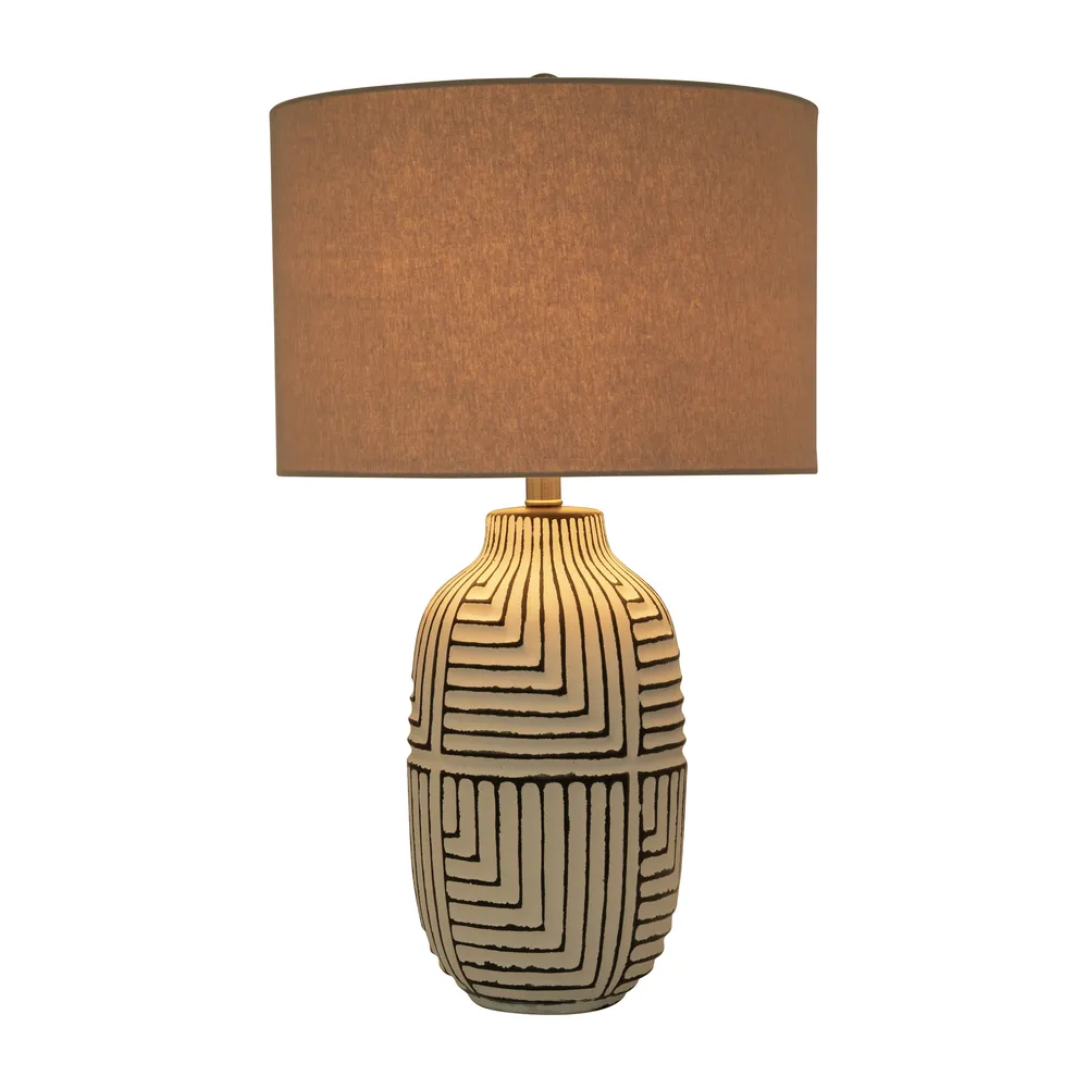 EMORYWAY WHITE LAMP 26 (IN)