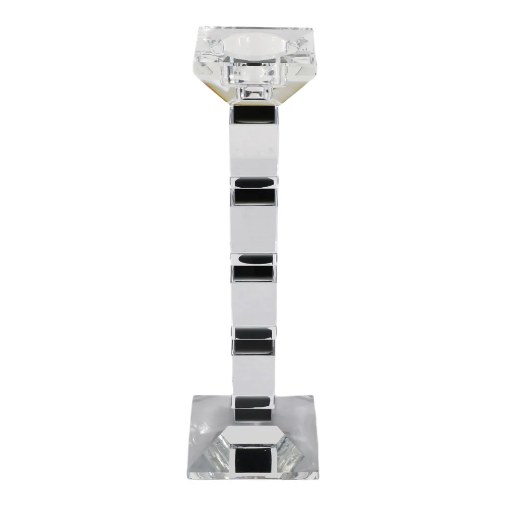 DALEYBROOK CLEAR CANDLE HOLDER 12 (IN)