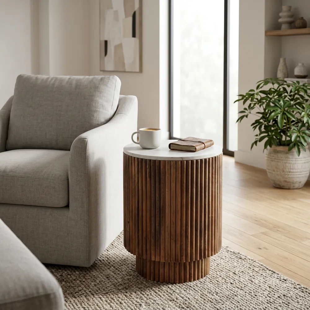 LEXRUN IVORY TABLE 20 (IN)