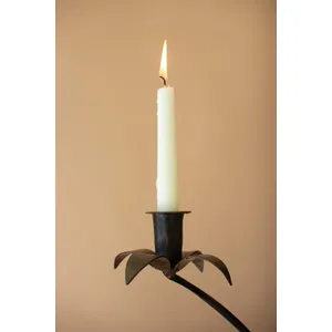 Set of 2 Forged-Iron Triple Taper Candelabras 2