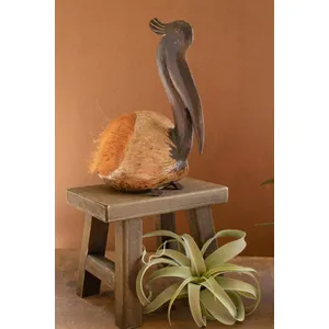 Coconut Pelican Sculpture 1