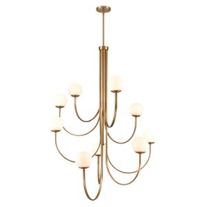 Caroline 44'' Wide 9-Light Chandelier - Brushed Gold 1