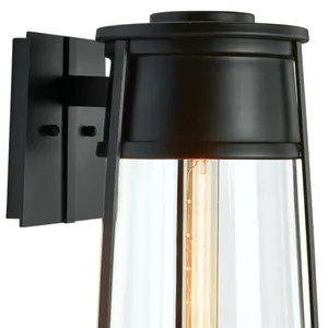 Cone 12.75'' High 1-Light Outdoor Sconce - Matte Black 3