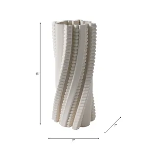 CALDERFIELD IVORY VASE 15 (IN) 9