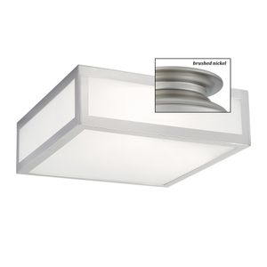 Kaset 15'' Wide 2-Light Flush Mount - Brushed Nickel 1