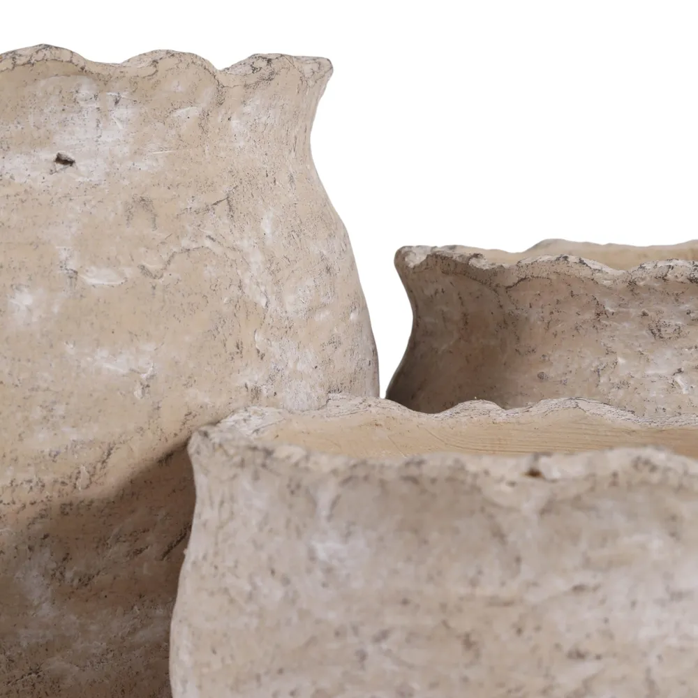 CORWINWORTH SET OF 3 BROWN PLANTER 8 (IN)