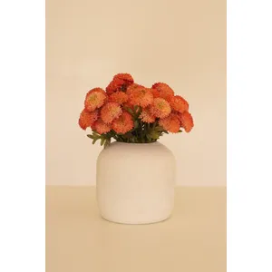 Bundle of 7 Artificial Orange Ball Dahlias 2