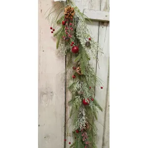 Frosty Christmas Garland 1