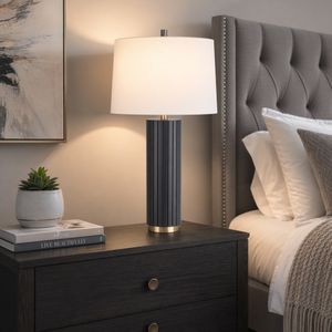 BECKETTVIEW GRAY LAMP 28 (IN) 9