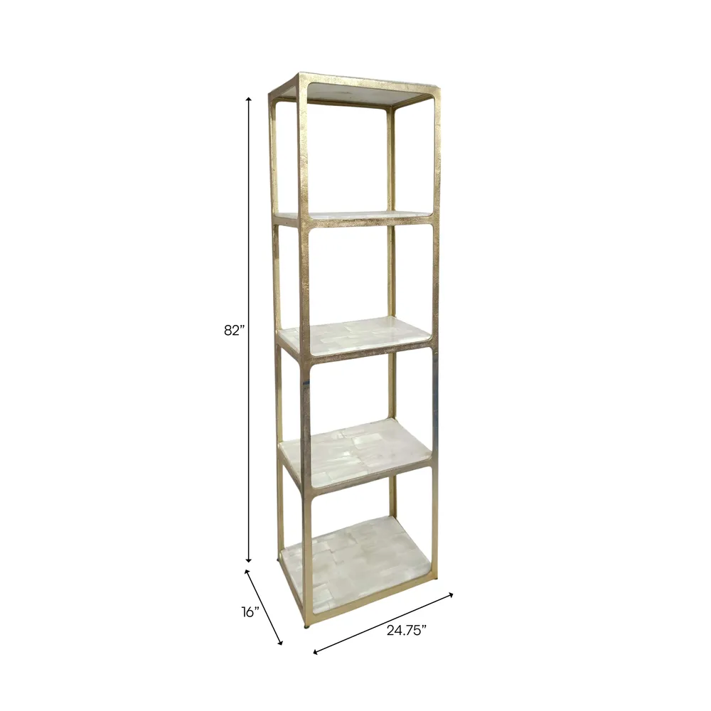 HATTONWAY WHITE ETAGERE 82 (IN)