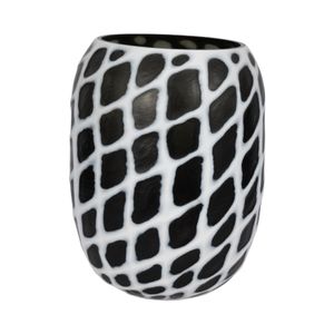 ALMABURN BLACK GLASS VASE 18 (IN) 4