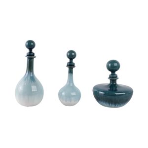 HOLDENCLIFF SET OF 3 BLUE VASES 14 (IN) 5