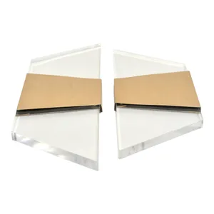 ELLENWIND SET OF 2 GOLD WALL SCULPTURES 16 (IN) 4