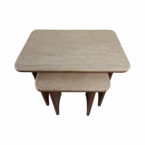 ARMONHAVEN SET OF 2 BROWN TABLE 21 (IN) 8