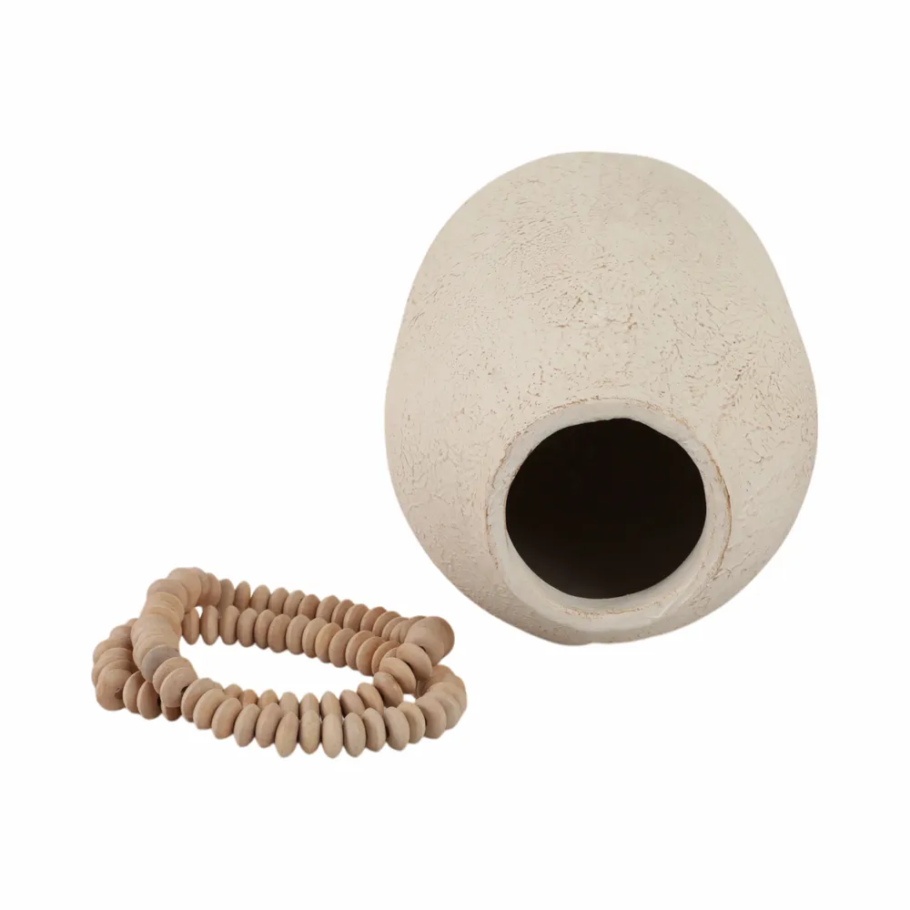GLASTON IVORY VASE 16 (IN)