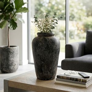 WILSONMOOR BLACK VASE 17 (IN) 10