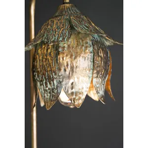 Antique Brass Tulip Table Lamp 2