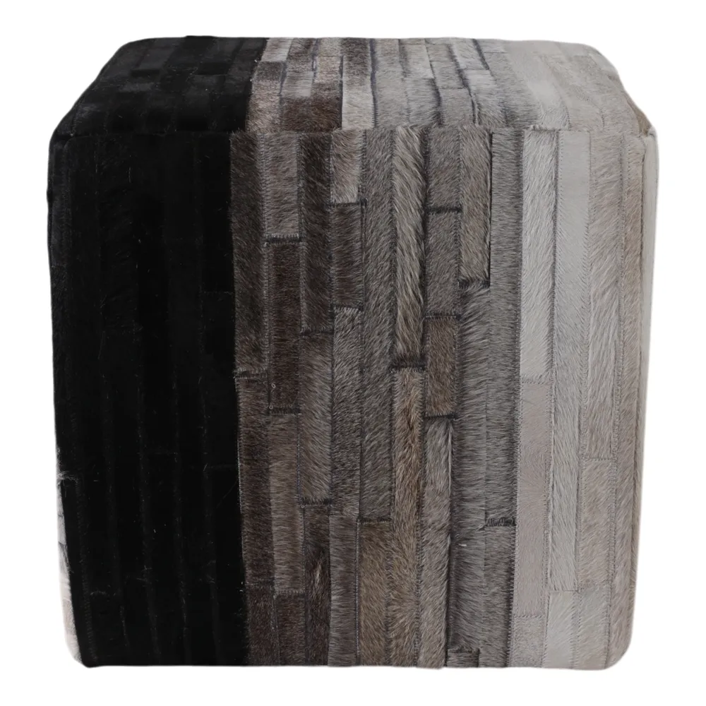 SPARROWSTONE BLACK OTTOMAN 18 (IN)