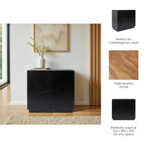 CHESTERTON BLACK CABINET 30 (IN) 10