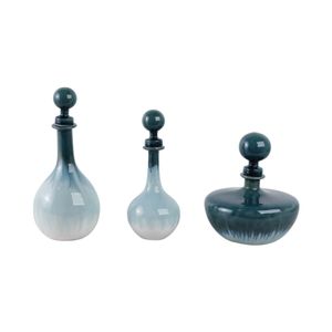 HOLDENCLIFF SET OF 3 BLUE VASES 14 (IN) 3