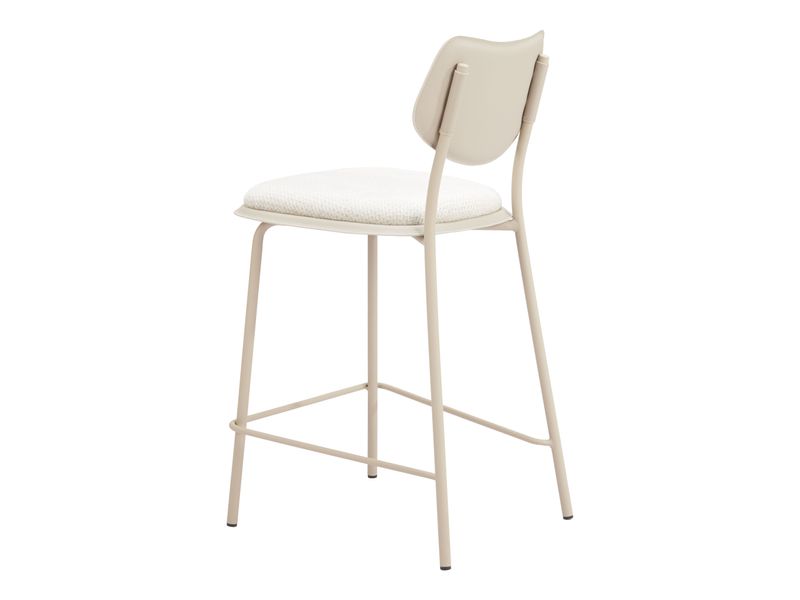 Zeal Counter Stool Light Gray & Beige 6