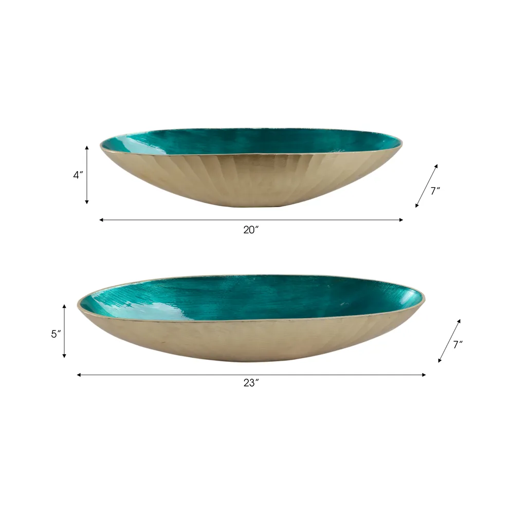 DEMPSEYFORD SET OF 2 GOLD BOWLS 5 (IN)