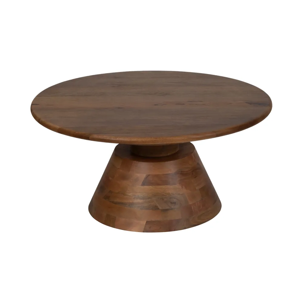 RUTHBURN BROWN COFFEE TABLE 17 (IN)